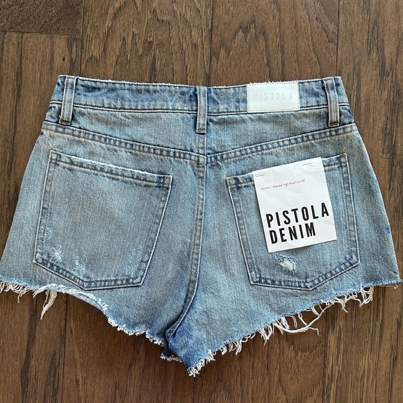 Pistola Nova Relaxed High Rise Cut Off Shorts - Picture 6 of 7